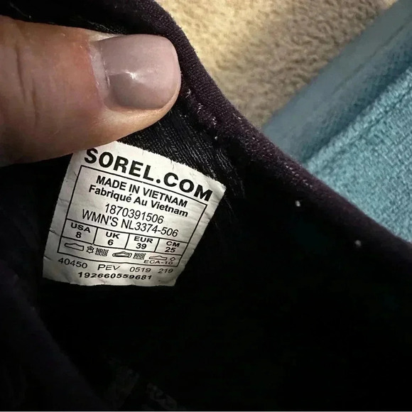 Sorel Kinetic Impact Purple Slip On Sneakers - Picture 11 of 11